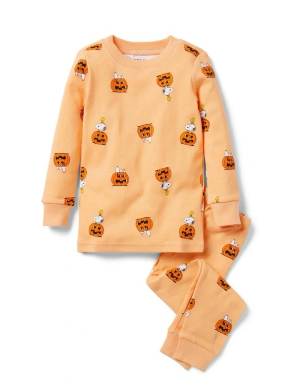 NWT - Janie and Jack x Peanuts Snug Fit Halloween PJ Set (Orange) Size 10